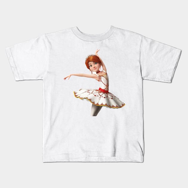 ballerina beautifull slow motion Kids T-Shirt by contribute